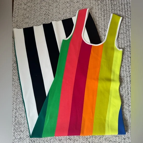 Christopher John Rogers Striped Dress Collection 009 Size S - Picture 5 of 6